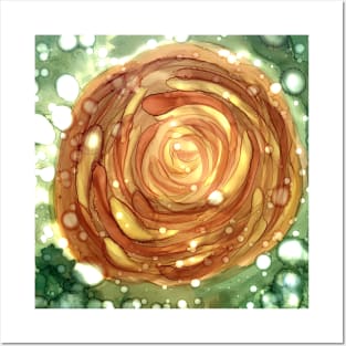 Abstract Autumn Rose Posters and Art